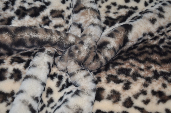 Anchura el 150CM 100% telas 440gsm respirable del estampado leopardo del poliéster