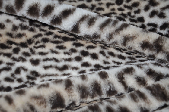Arruga el 150CM resistente de la tela del estampado leopardo de 435GSM 100%P