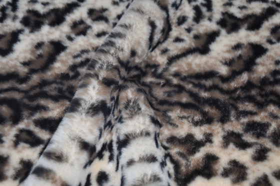 Anchura el 150CM 100% telas 440gsm respirable del estampado leopardo del poliéster