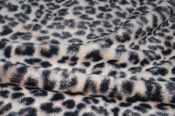 Anchura 100% de la tela 310gsm el 150CM del estampado leopardo del poliéster