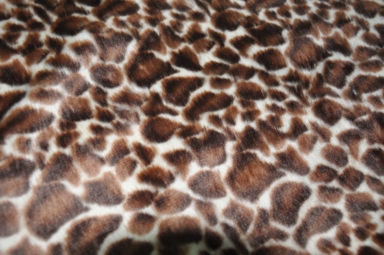 tejido de poliester del estampado leopardo 530gsm para el tejido de poliester único 100% de la moda