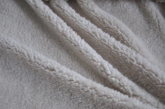 Poliéster suave y delicado, incomparable de la tela de la algodón de Shu Fleece el 150cm del calor