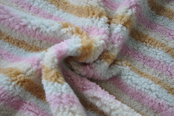 Apacible y cómodo, caliente y consolidando la tela de mezcla de Shu Velveteen Polyester Wool Cotton