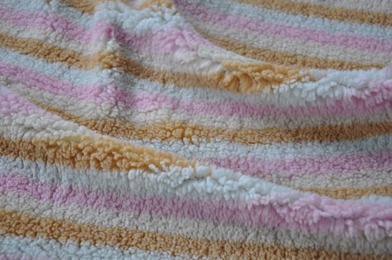 Apacible y cómodo, caliente y consolidando la tela de mezcla de Shu Velveteen Polyester Wool Cotton