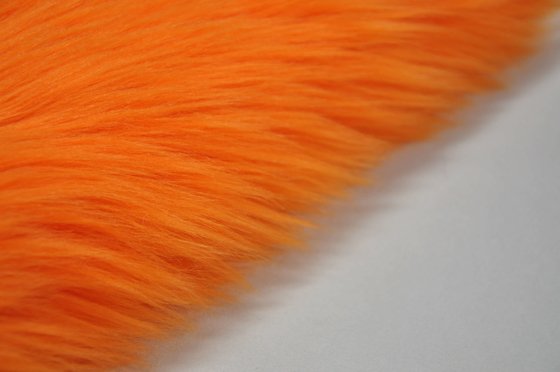 la falsa tela del Fox del color el 150cm de la piel de imitación larga anaranjada del pelo, muestra su personalidad y hacer que su espacio se destaca