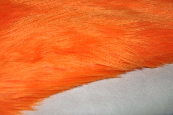 la falsa tela del Fox del color el 150cm de la piel de imitación larga anaranjada del pelo, muestra su personalidad y hacer que su espacio se destaca