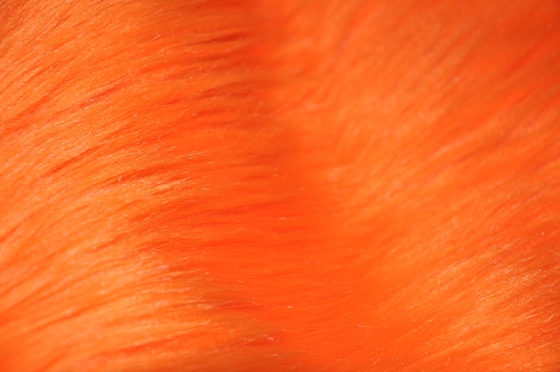 la falsa tela del Fox del color el 150cm de la piel de imitación larga anaranjada del pelo, muestra su personalidad y hacer que su espacio se destaca