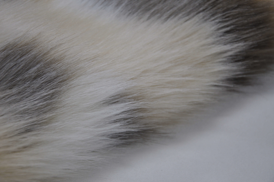 La falsa tela de la piel de Fox del telar jacquar mezclado, piel larga de la falsificación del pelo del 150cm, crea diseños caseros únicos de la decoración y de la cortina