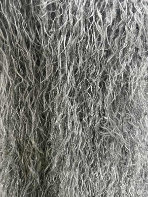 Tejido de piel de oveja mongola gris Disfruta de una comodidad sin igual
