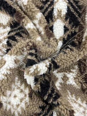 100% poliéster Jacquard Falsa lana de cordero 380gm ancho de la puerta efectiva 150cm