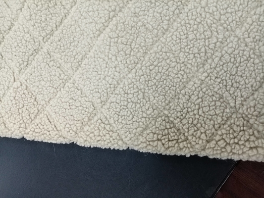 Patrón Jacquard 100% de poliéster de tela Sherpa 150cm CW o ancho ajustable