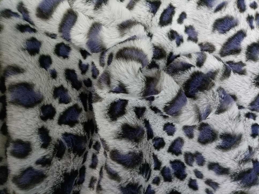 Tejido de poliester lujoso 100% del estampado leopardo para la moda única