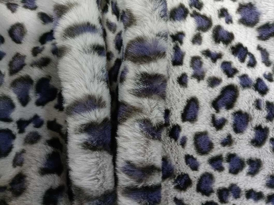 Tejido de poliester lujoso 100% del estampado leopardo para la moda única