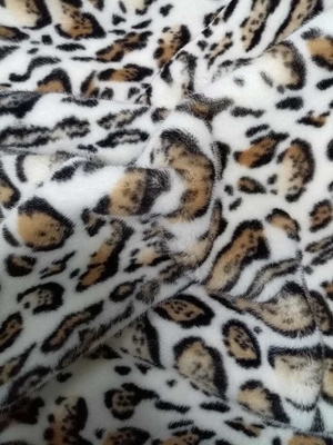 680GSM Leopard Impresión de tejido de poliéster para moda única 100% de tejido de poliéster