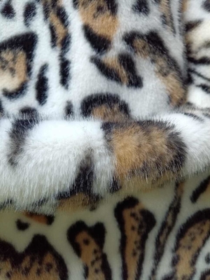 680GSM Leopard Impresión de tejido de poliéster para moda única 100% de tejido de poliéster