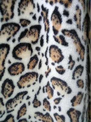 680GSM Leopard Impresión de tejido de poliéster para moda única 100% de tejido de poliéster