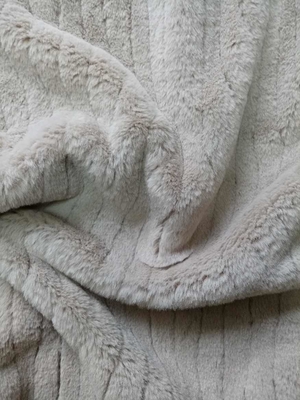 Tejido de piel de conejo 100% poliéster 150cm CW o ajustable
